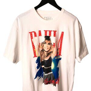 Paula Abdul T Shirt Large L Graphic White Rap Tee